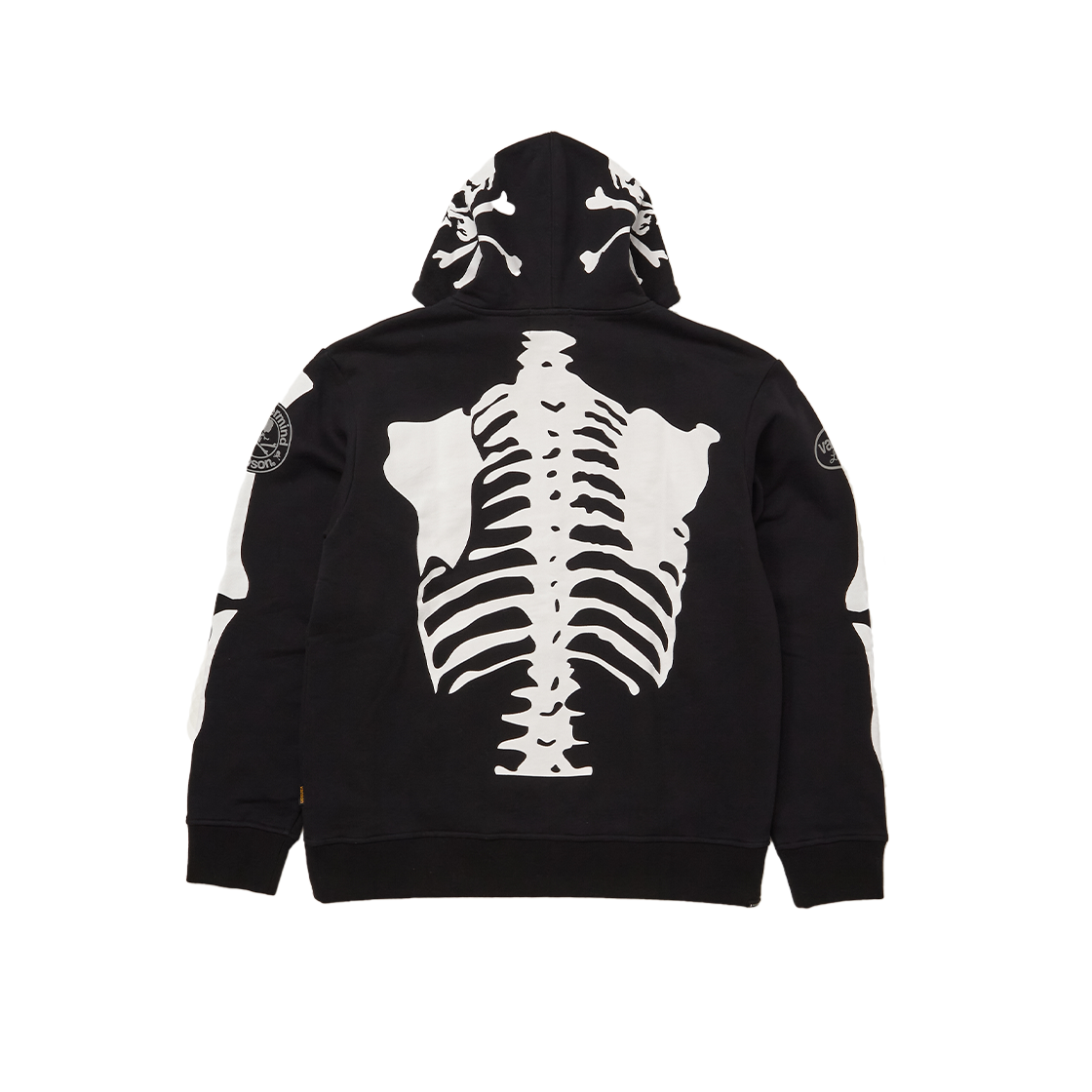 마스터마인드 월드 x 밴슨 본 후디 레귤러 핏 블랙 - 24FW(Mastermind World x Vanson Bone Hoodie Regular Fit Black - 24FW)
