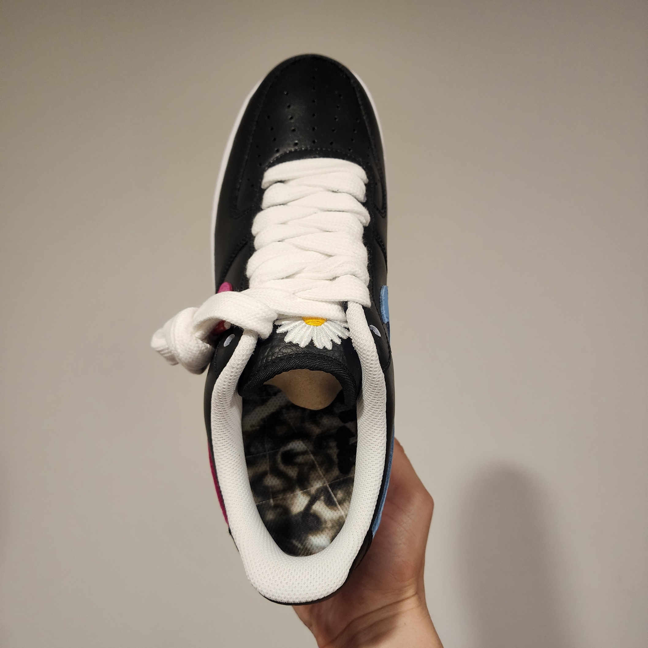 Nike x Peaceminusone Air Force 1 Low Para-Noise 3.0 Black and Multicolor 착용 스타일 - 5