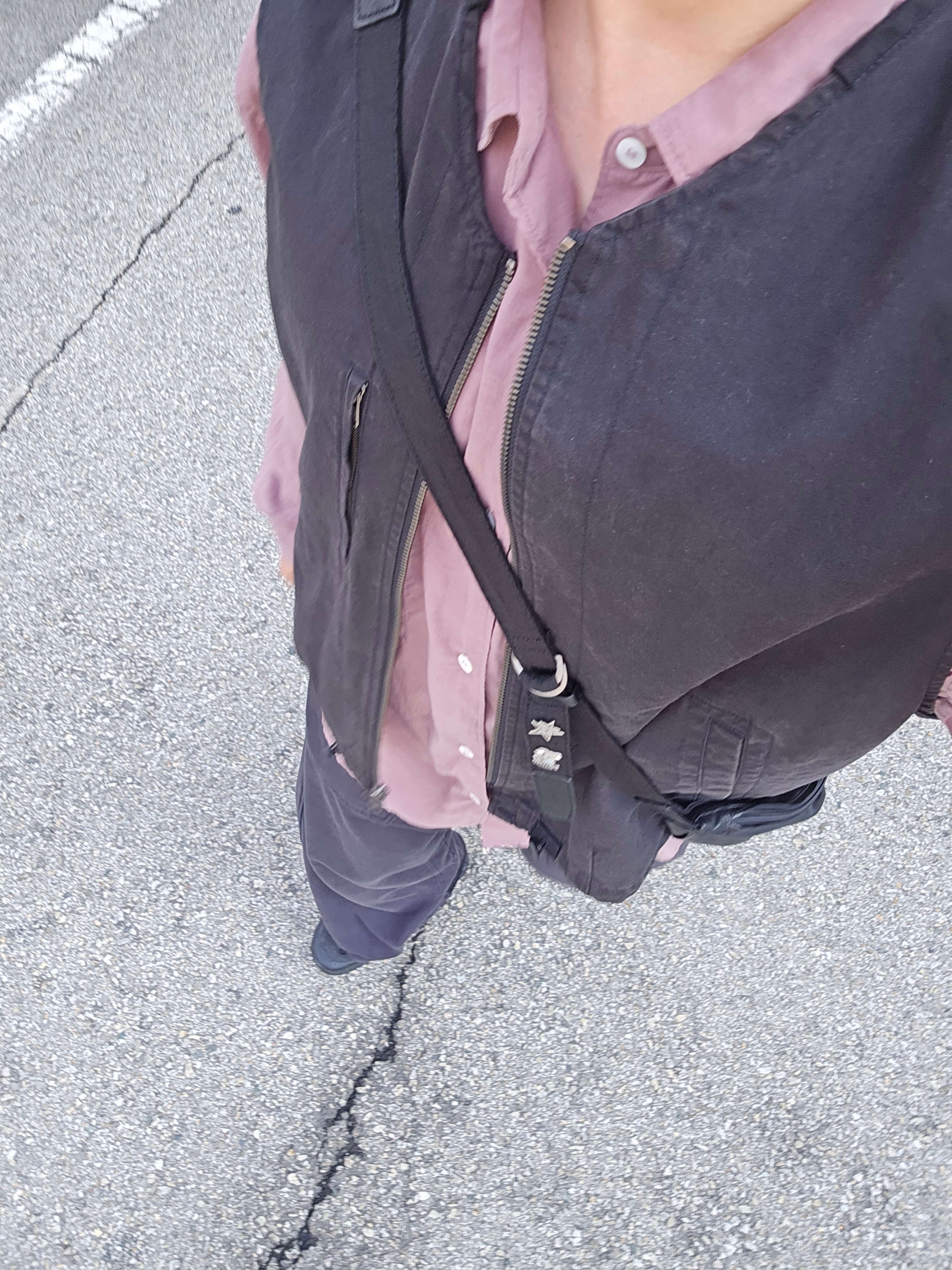 Polyteru Calf Bag Black Lambskin, Polyteru 1011 Fatigue Sweatpants 1.2v Dark Purple Navy 착용 스타일
