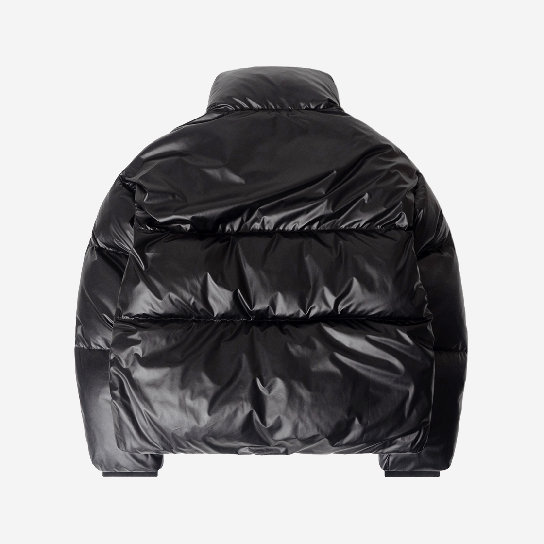 큐티에잇 가먼츠 글로시 덕 다운 숏 패딩 블랙(QT8 GARMENTS Glossy Duck Down Short Padding Black) - 4