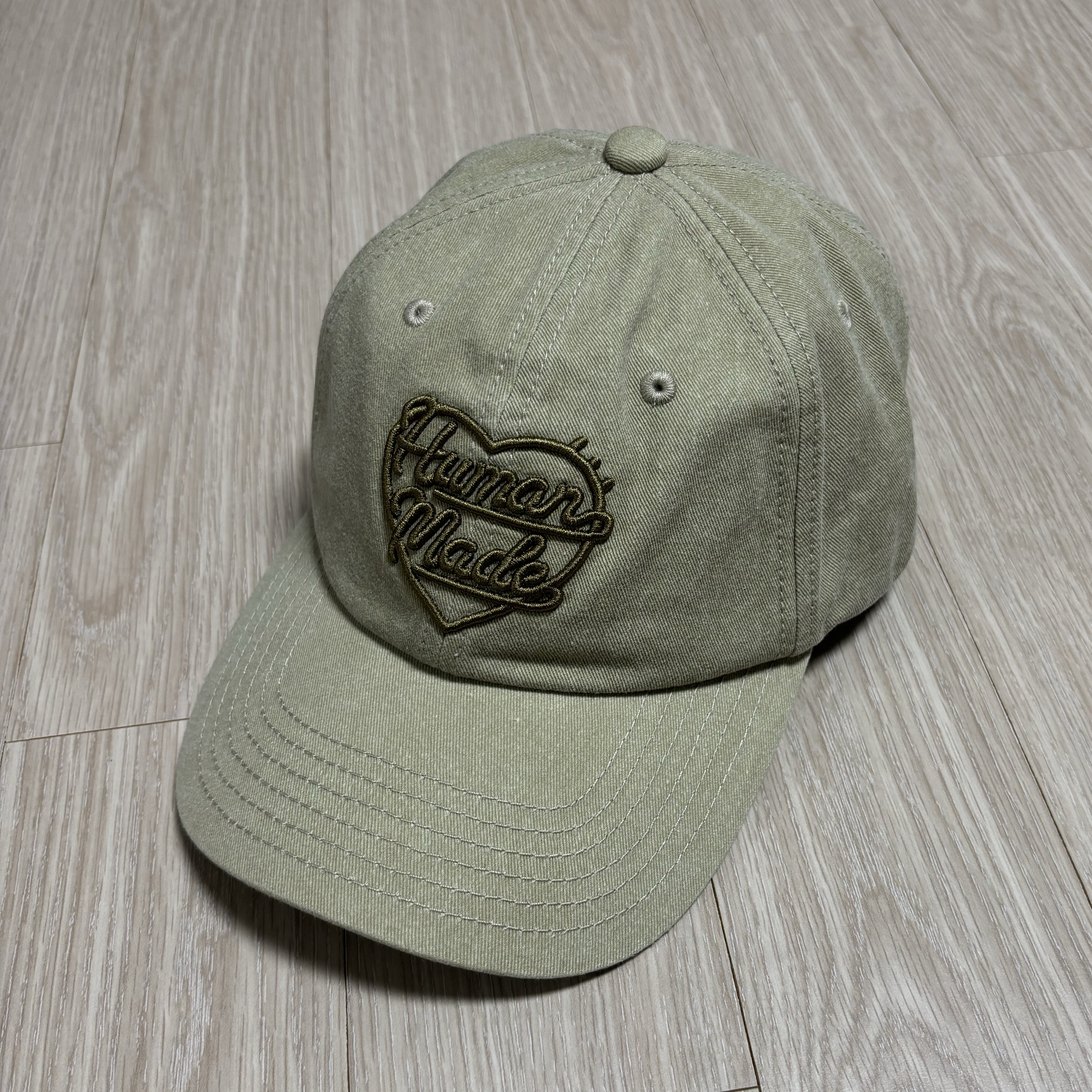 Human Made 6 Panel Twill Cap #1 Beige 착용 스타일 - 2