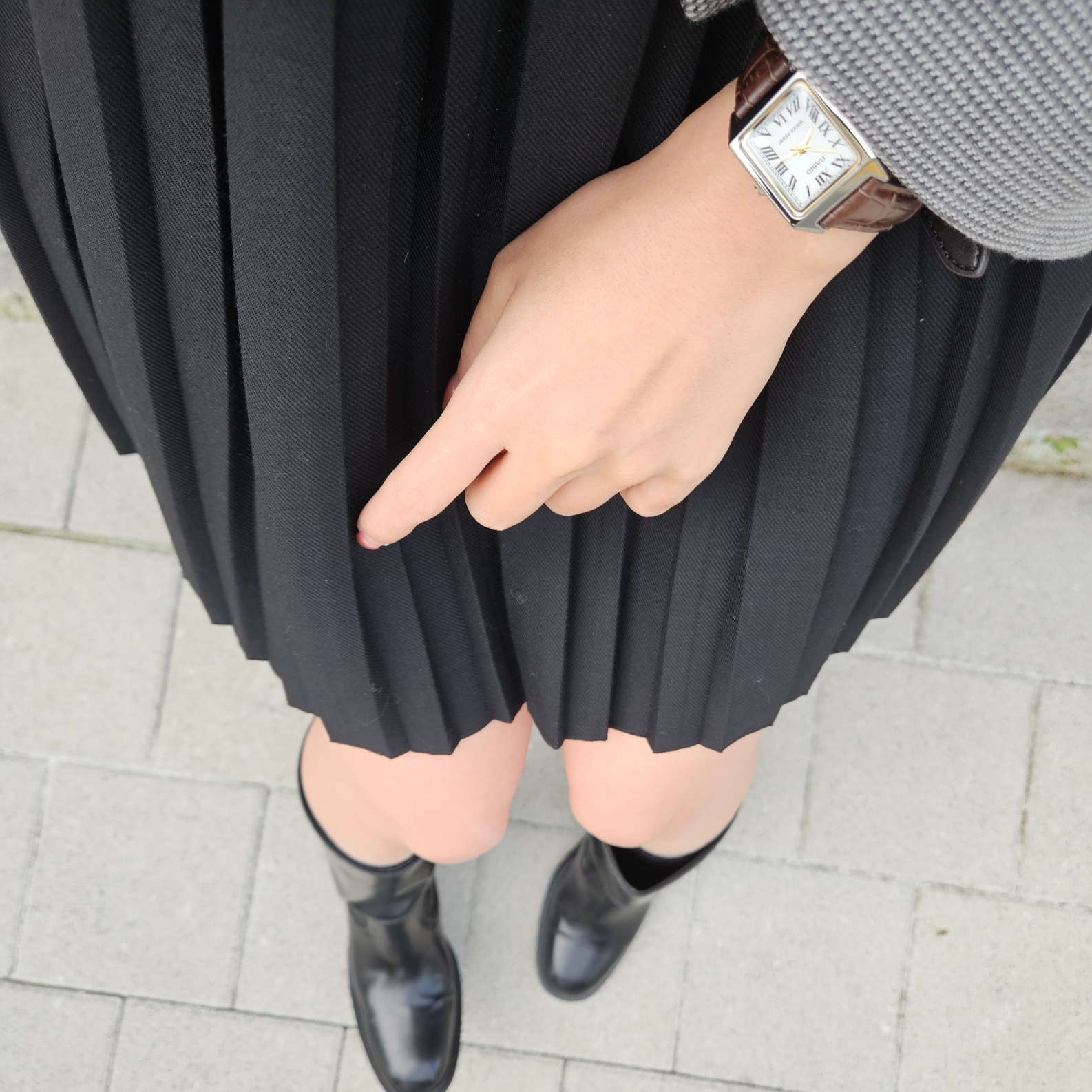 Casio LTP-V007L-7B2 착용 스타일 - 2