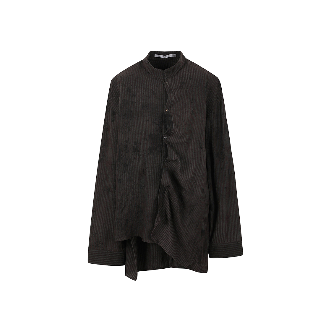 KM4DSHLCS02DB [KREAM 단독] Chiahung Su Asymmetrical Hand Dyed Shirt Uneven Dark Oak - 24FW