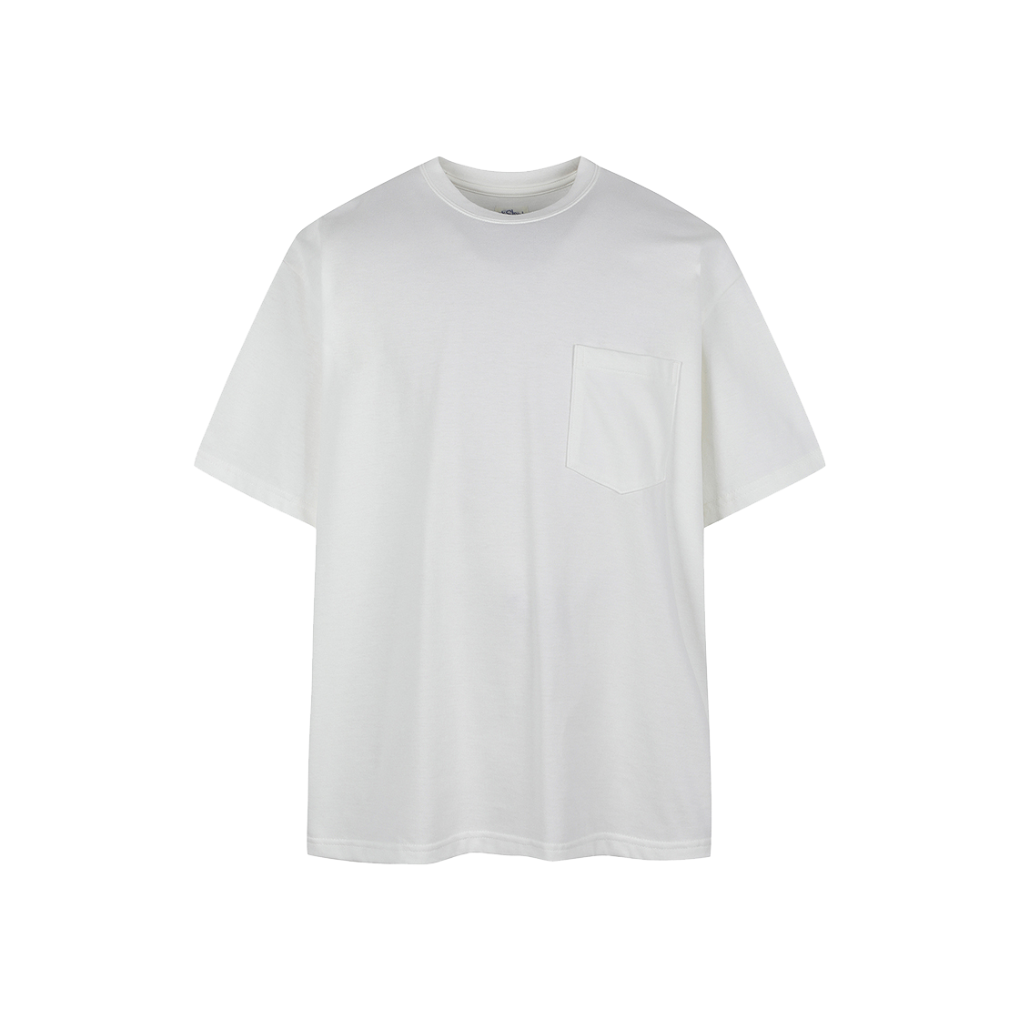오어슬로우 티셔츠 위드 포켓 화이트 - 24FW(Orslow T-Shirt With Pocket White - 24FW)