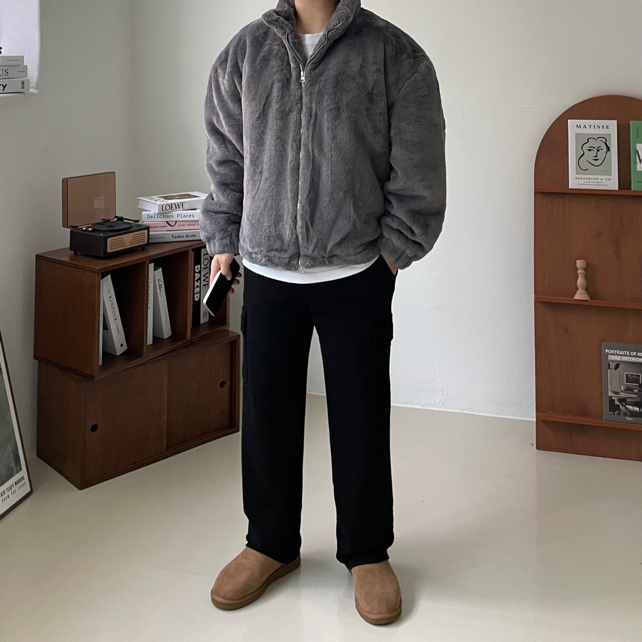 UGG Classic Mini Boots Chestnut 착용 스타일 - 1