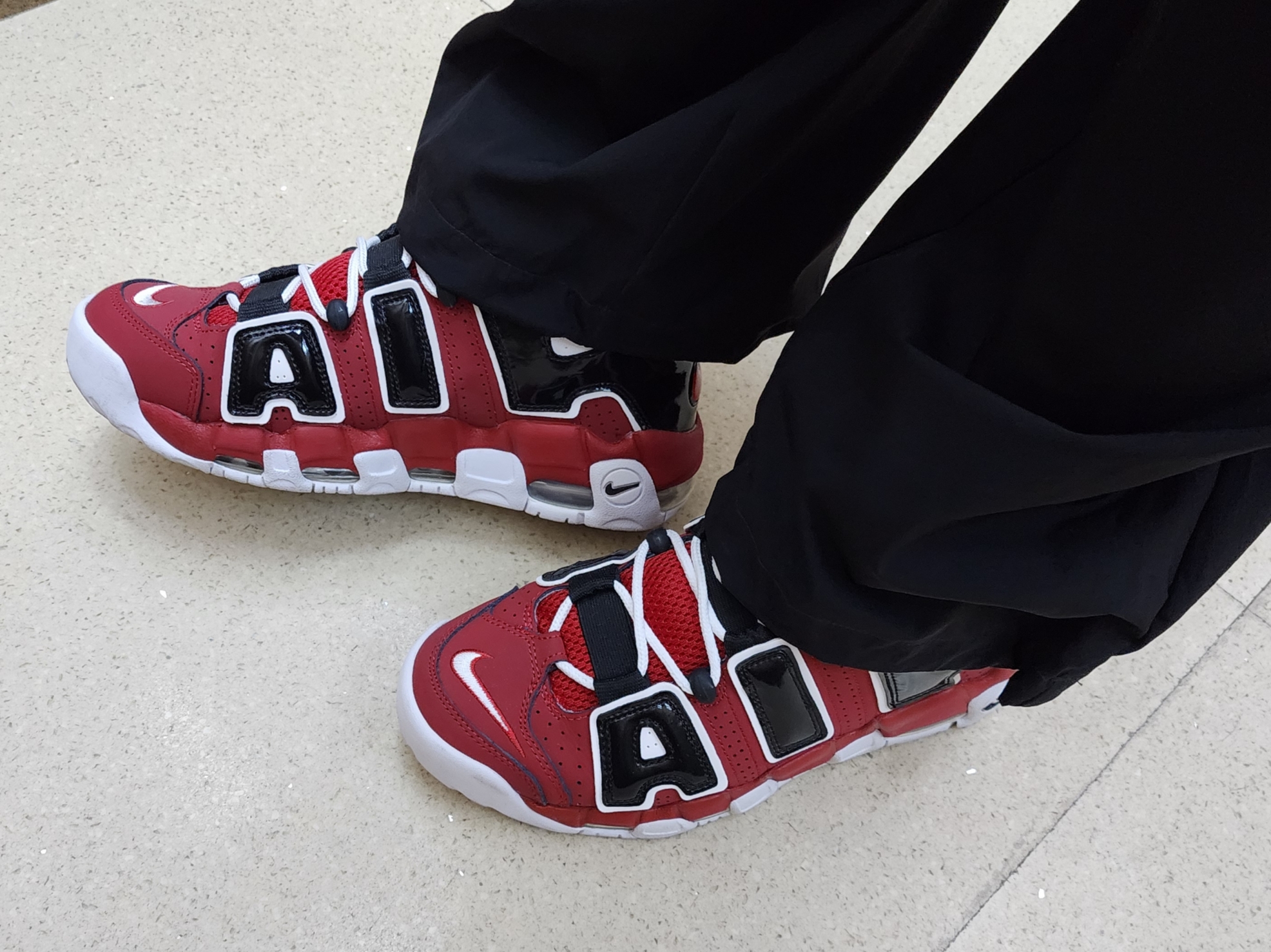 Nike Air More Uptempo 96 Bulls 2021 착용 스타일