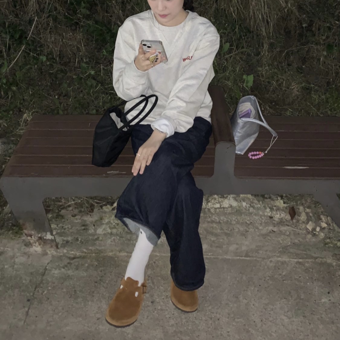 Birkenstock Boston Soft Footbed Mink - Regular 착용 스타일