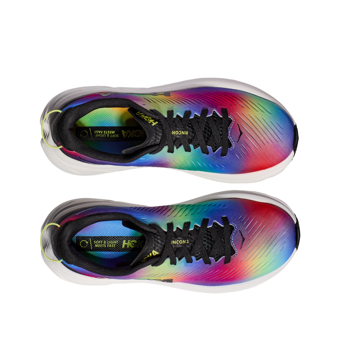 호카 링컨 3 블랙 멀티(Hoka Rincon 3 Black Multi) - 2