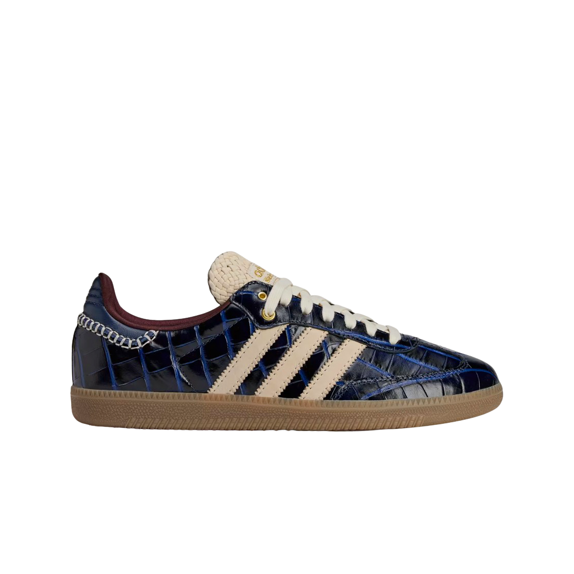 아디다스 x 웨일스 보너 삼바 컬리지에이트 네이비 원더 화이트(Adidas x Wales Bonner Samba Collegiate Navy Wonder White)