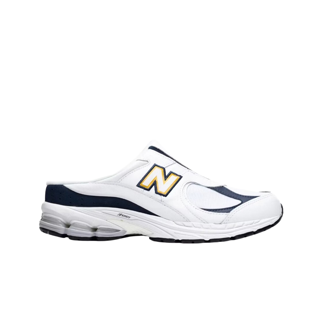 뉴발란스 2002R 뮬 화이트 네이비 블루(New Balance 2002R Mule White Navy Blue)