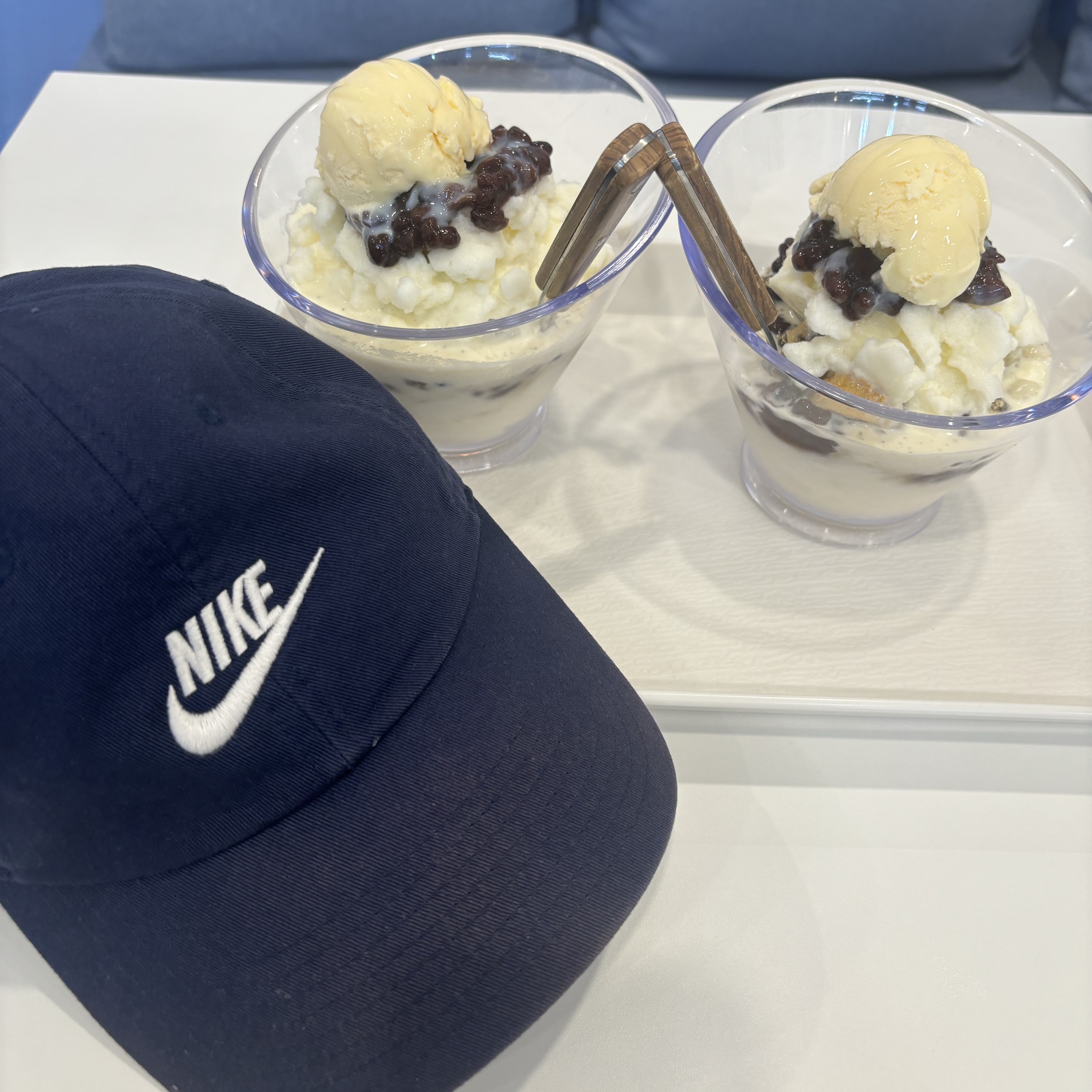 Nike Big Futura Heritage 86 Washed Cap Navy, Nike Heritage 86 Futura Washed Cap Navy 착용 스타일 - 1