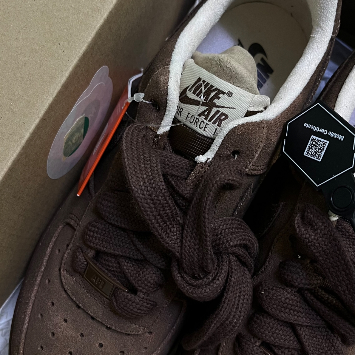 (W) Nike Air Force 1 '07 Cacao Wow 착용 스타일