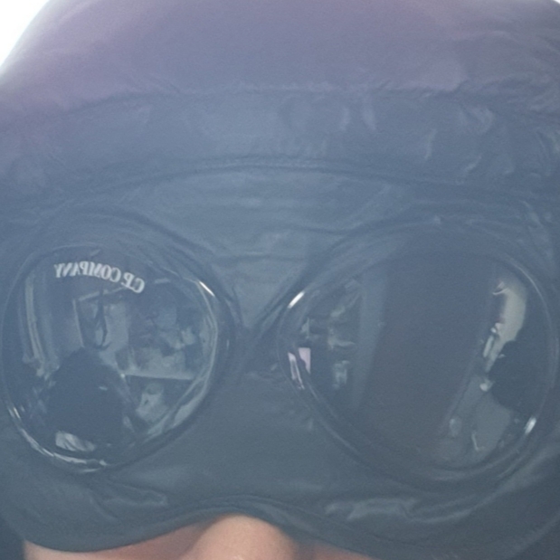 C.P. Company D.D. Shell Goggle Down Jacket Black - 24FW 착용 스타일