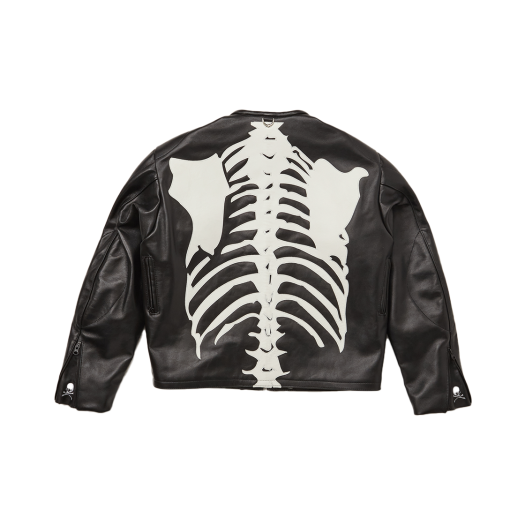 KM4DOTLMN19BK Mastermind World x Vanson Bone Jacket Custom Black - 24FW