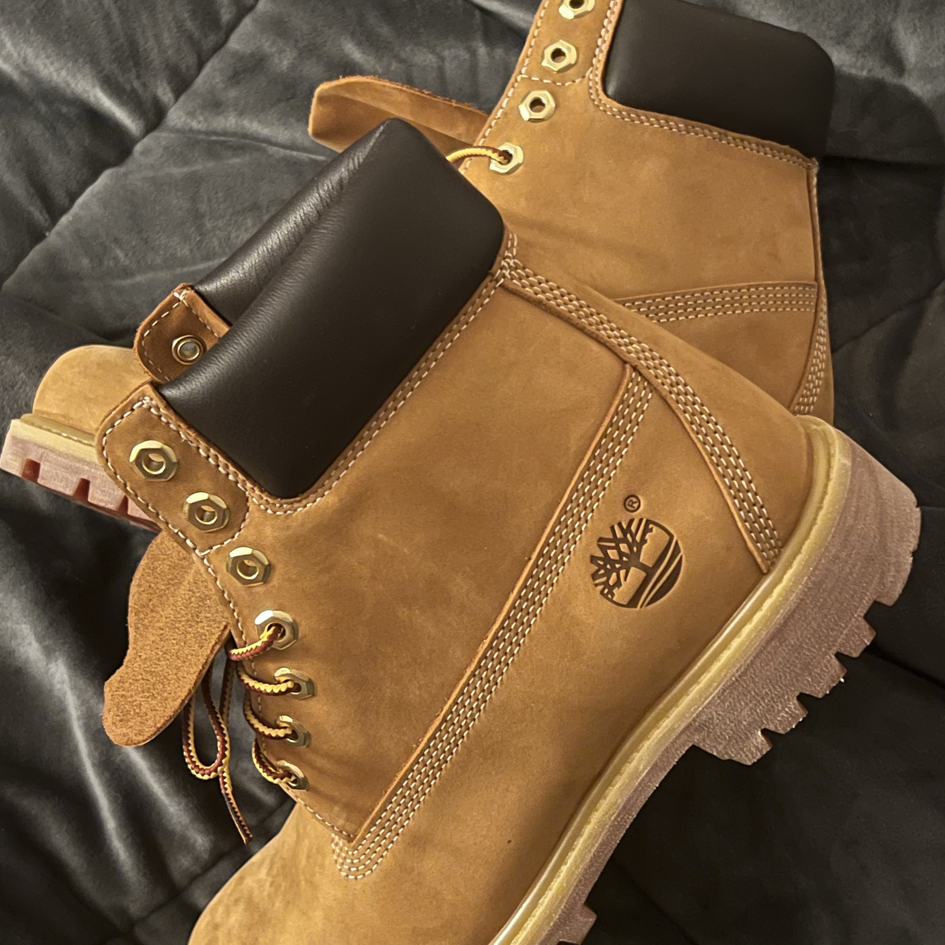 Timberland Premium 6 inch Waterproof Boot Wheat Nubuck - Wide 착용 스타일