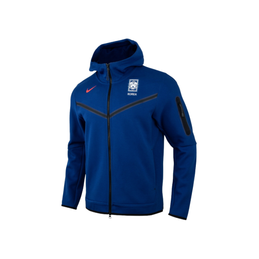 Nike Korea Tech Soccer Fleece Full-Zip Hoodie Global Blue Black - Asia