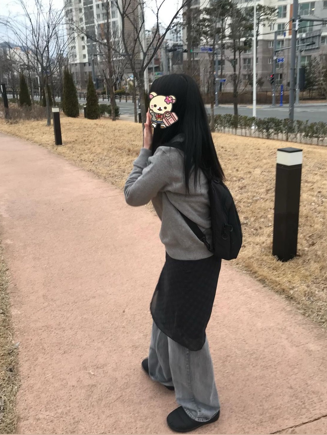 Subu Permanent F-Line Black, Mischief 2Way Mesh Sling Bag Black 착용 스타일 - 1
