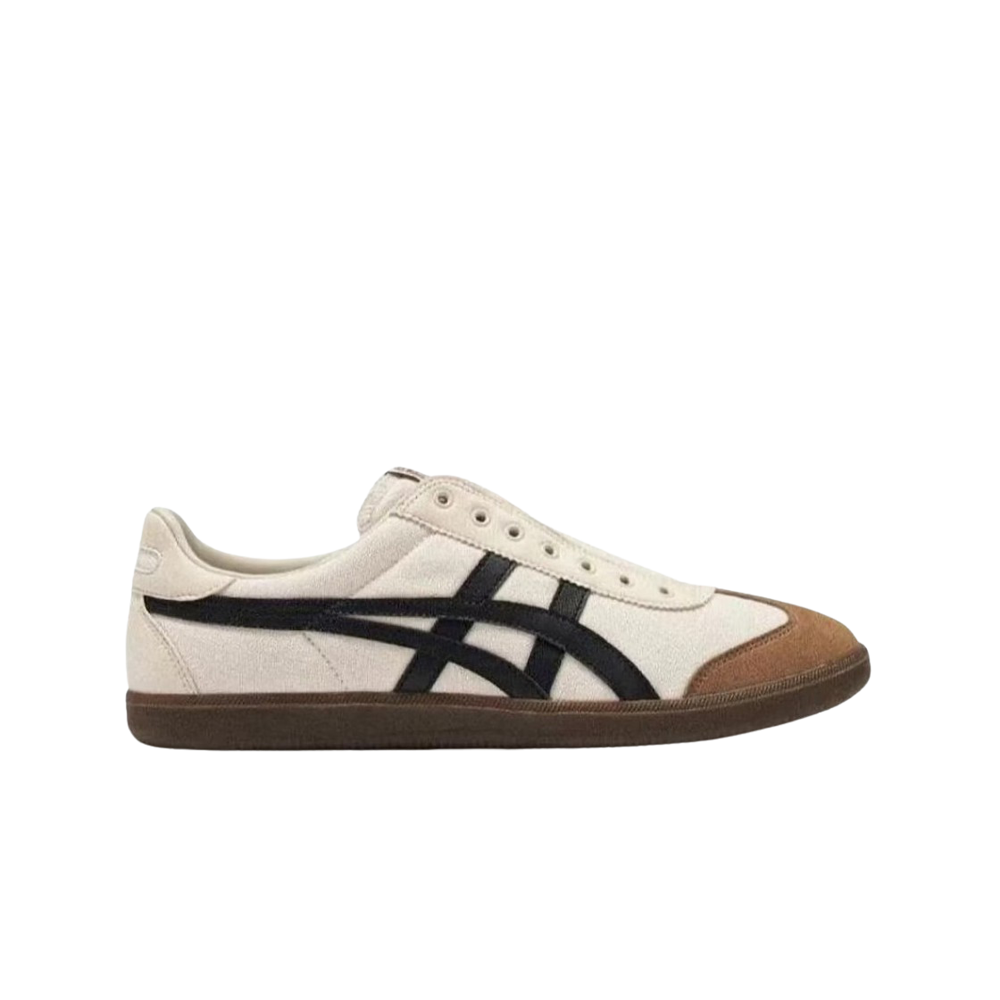 오니츠카 타이서 토쿠텐 슬립온 화이트 브라운(Onitsuka Tiger Tokuten Slip-On White Brown)