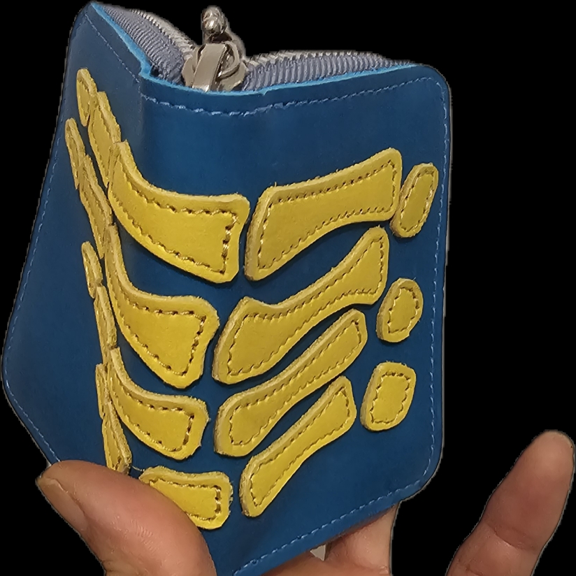 Kapital Thumbs Up Bone Hand Zip Mini Wallet Saxophone 착용 스타일 - 1