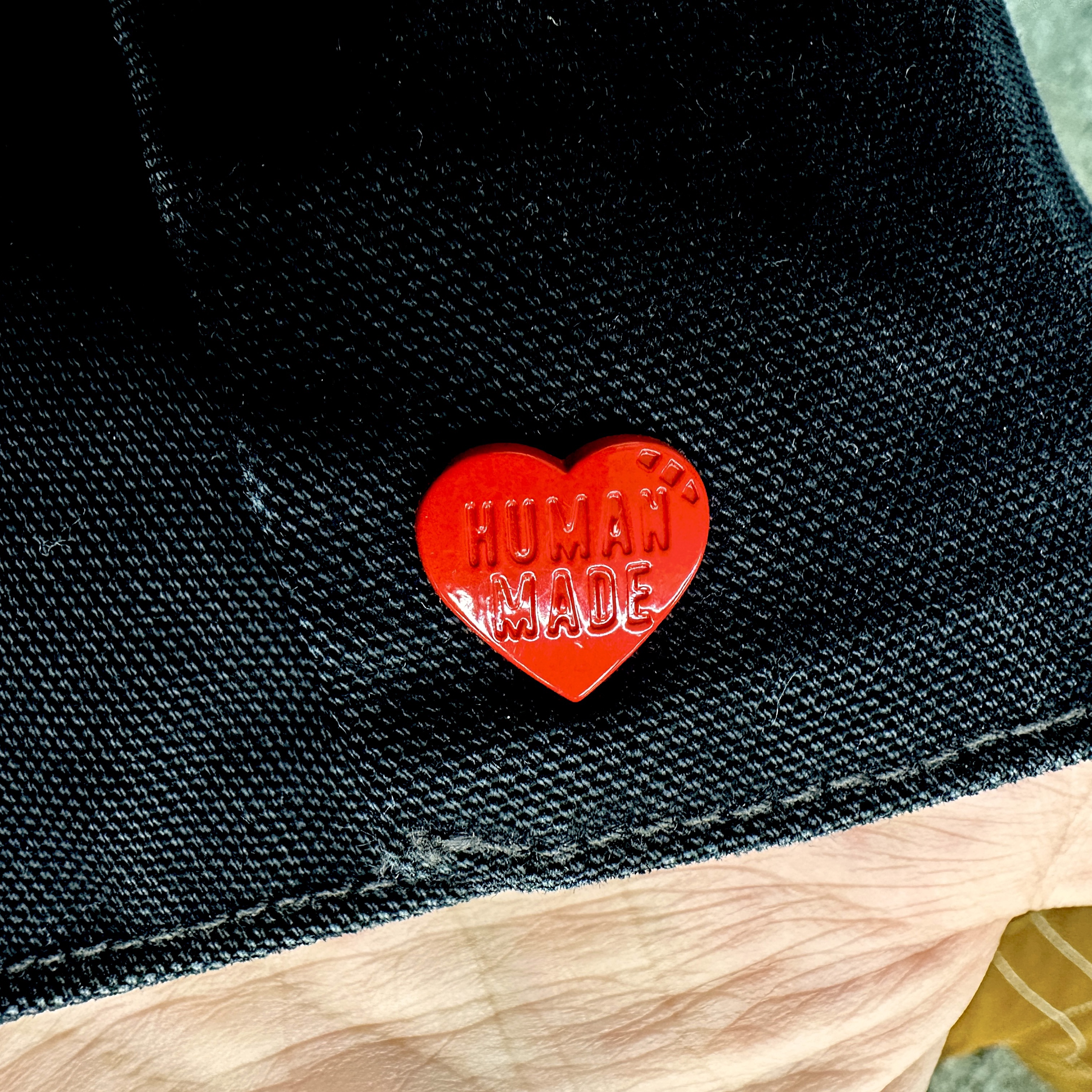 Human Made Zip-Up Embroidery Blouson Black 착용 스타일
