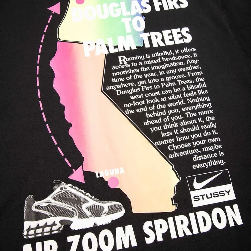 Nike x Stussy SS BR Spiridon T-Shirt Black - US/EU 착용 스타일 - 2