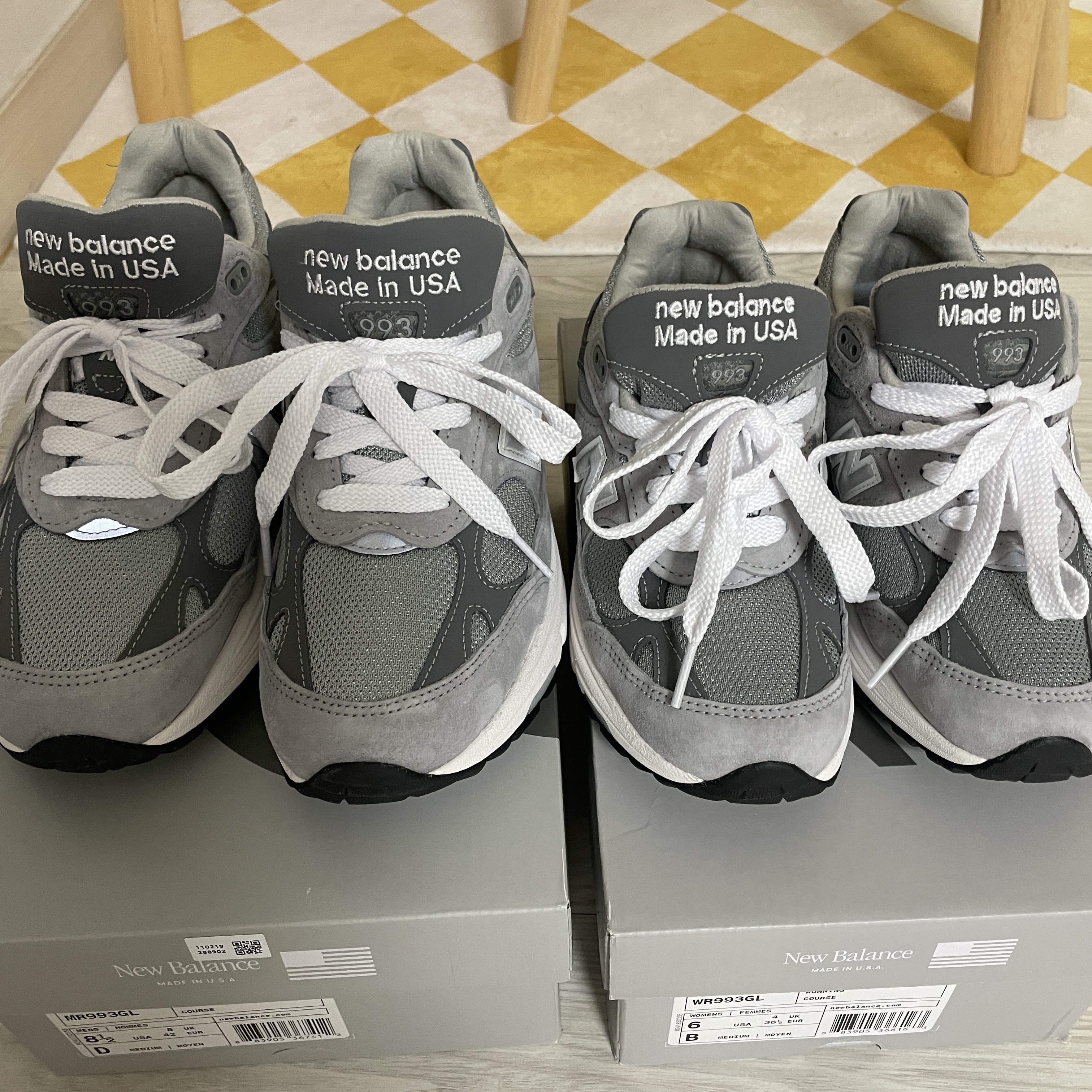 New Balance 993 Made in USA Grey - D Standard 착용 스타일