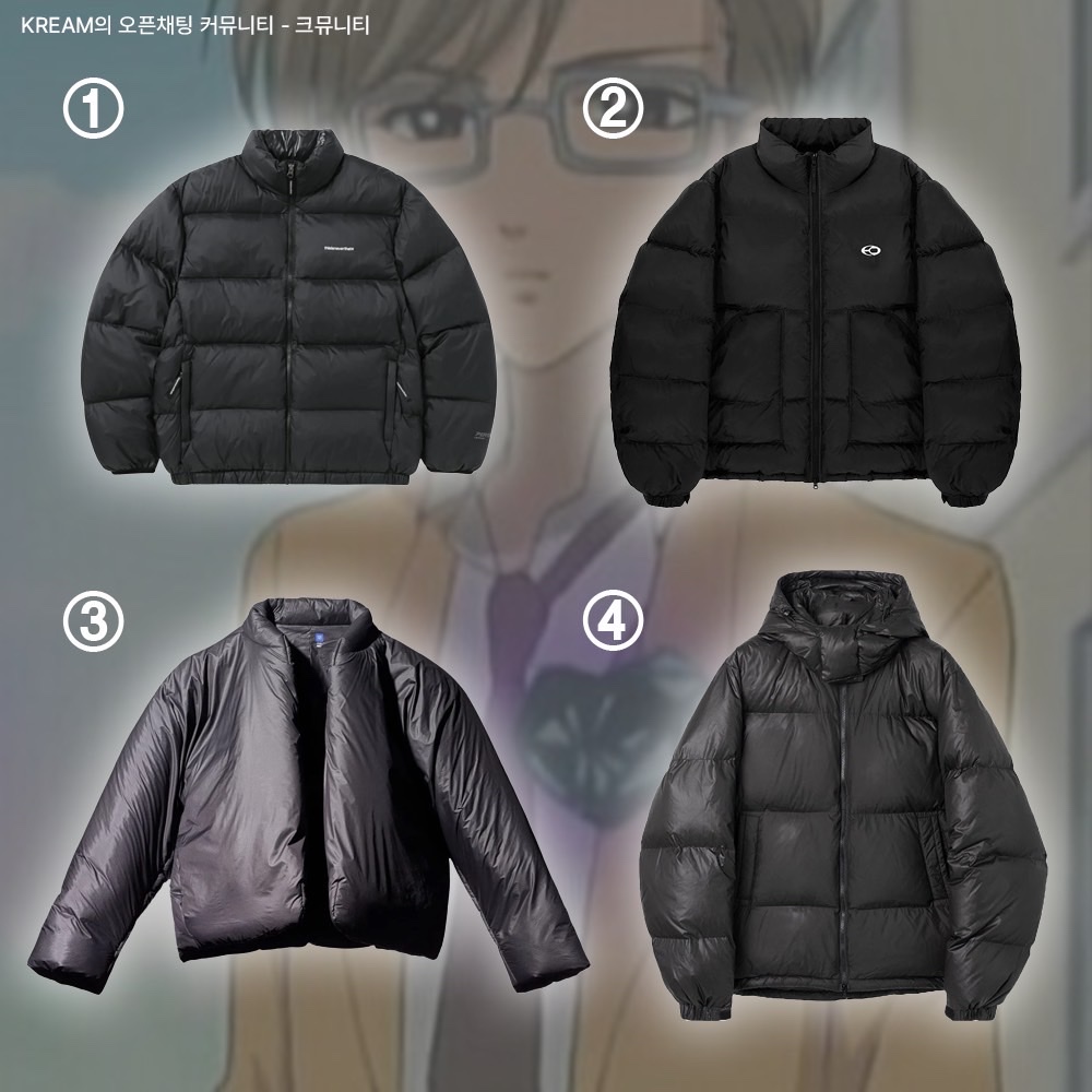 Thisisneverthat Pertex T Down Jacket Black, Yeezy Gap Engineered By Balenciaga Round Jacket 2 Black 착용 스타일 - 2