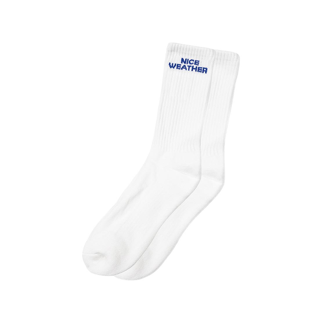 나이스웨더 어패럴 로고 크루 삭스 1P 화이트(Nice Weather Apparel Logo Crew Socks 1P White) - 3
