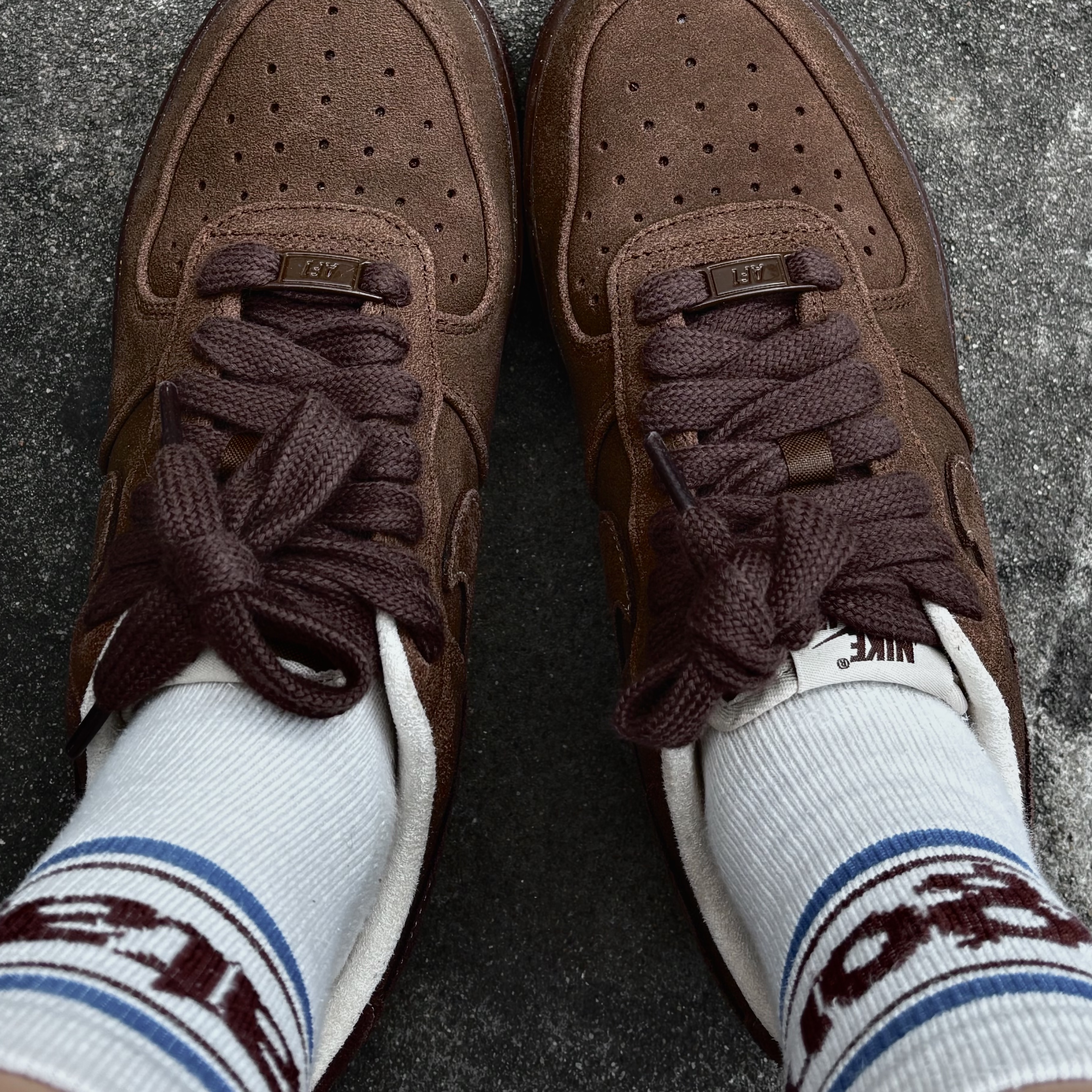 (W) Nike Air Force 1 '07 Cacao Wow 착용 스타일 - 2