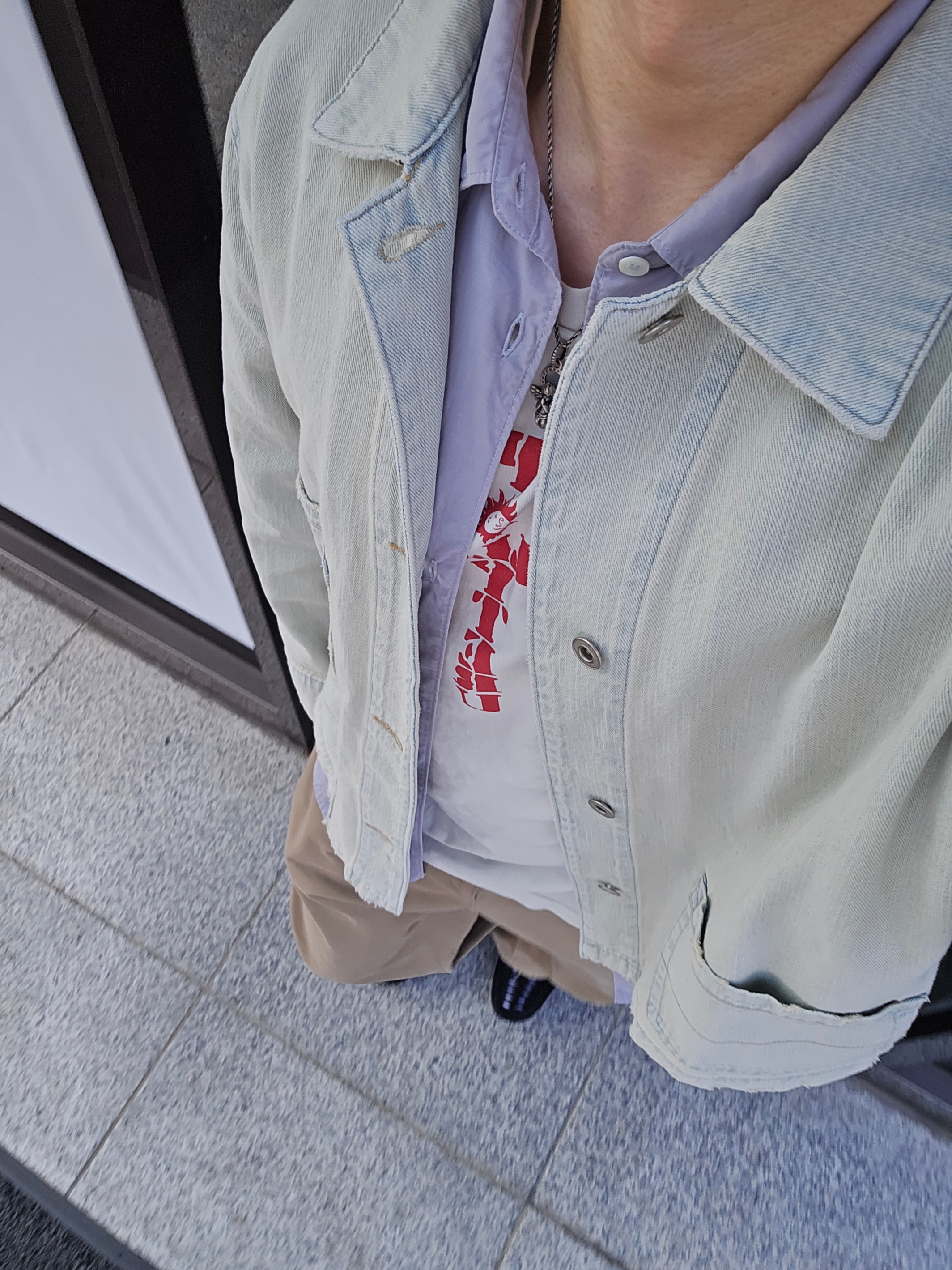 [프리오더] Polyteru 925 Silver Pendant Baby Angel, Polyteru 3 Dart Chino Pants 1.3v Beige 착용 스타일