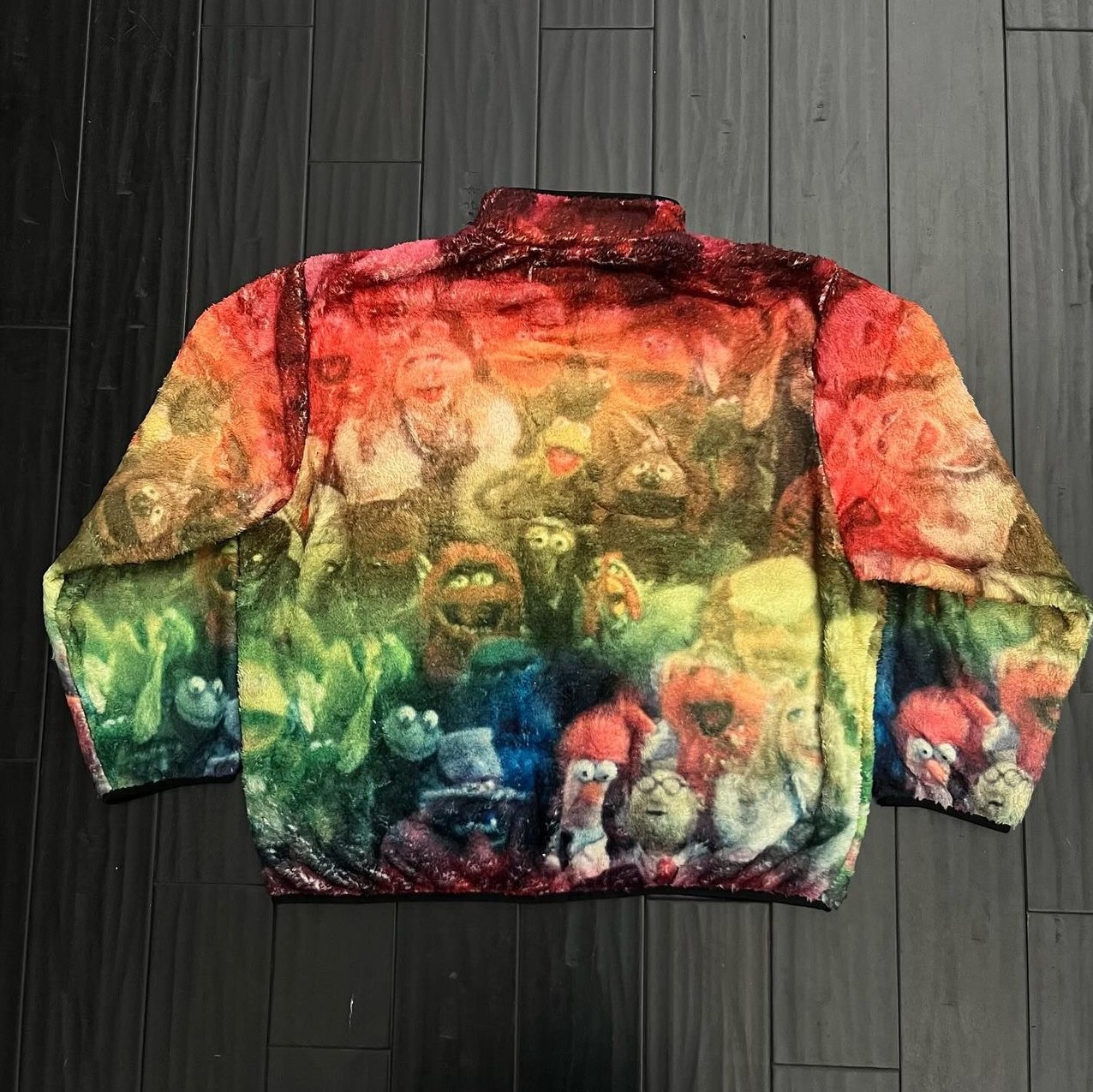 Supreme Muppets Fleece Jacket Multicolor - 24SS 착용 스타일 - 3