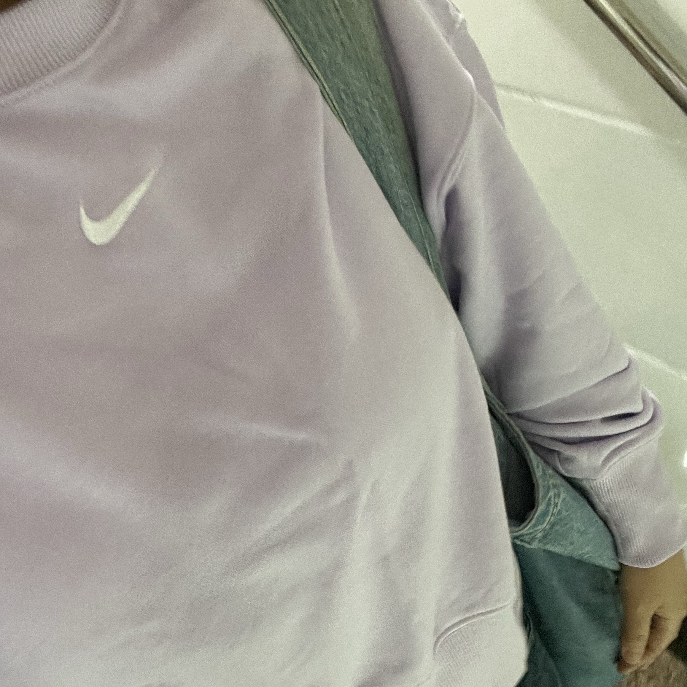 (GS) Nike Court Borough Low Recraft Barely Grape Lilac Bloom 착용 스타일 - 1