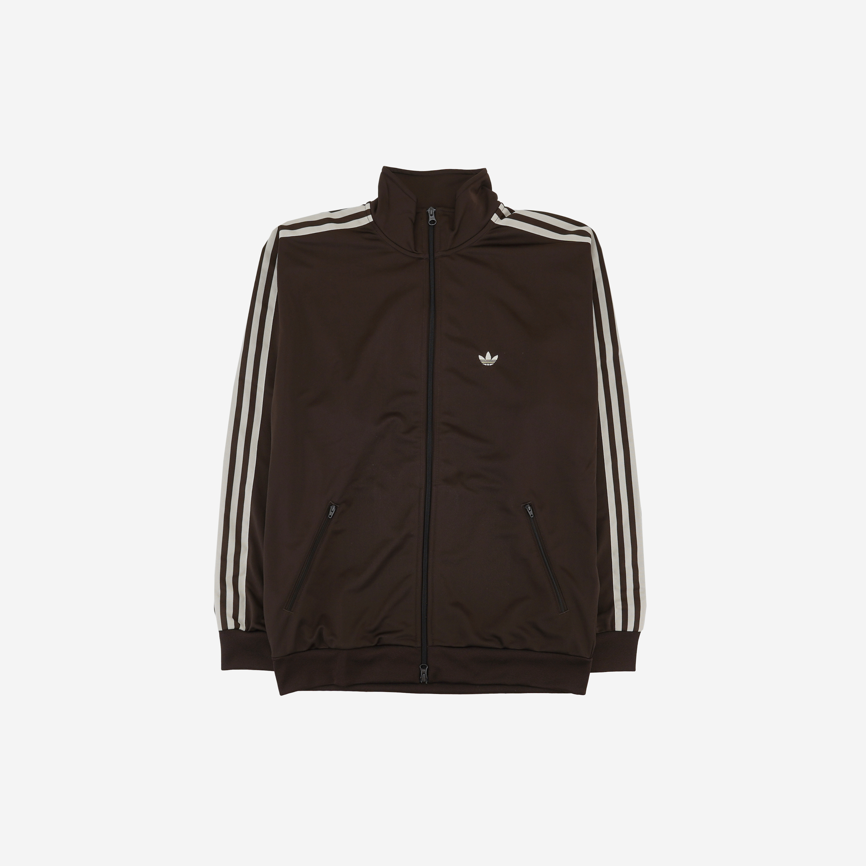 Adidas Originals Track Jacket Gender Neutral Dark Brown Wonder White - KR Sizing
