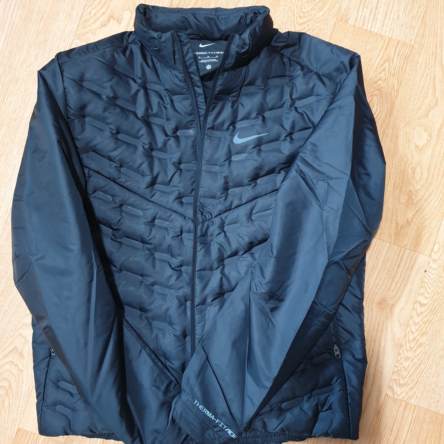 Nike Therma-Fit ADV Aeroloft Repel Down Running Jacket Black - Asia 착용 스타일