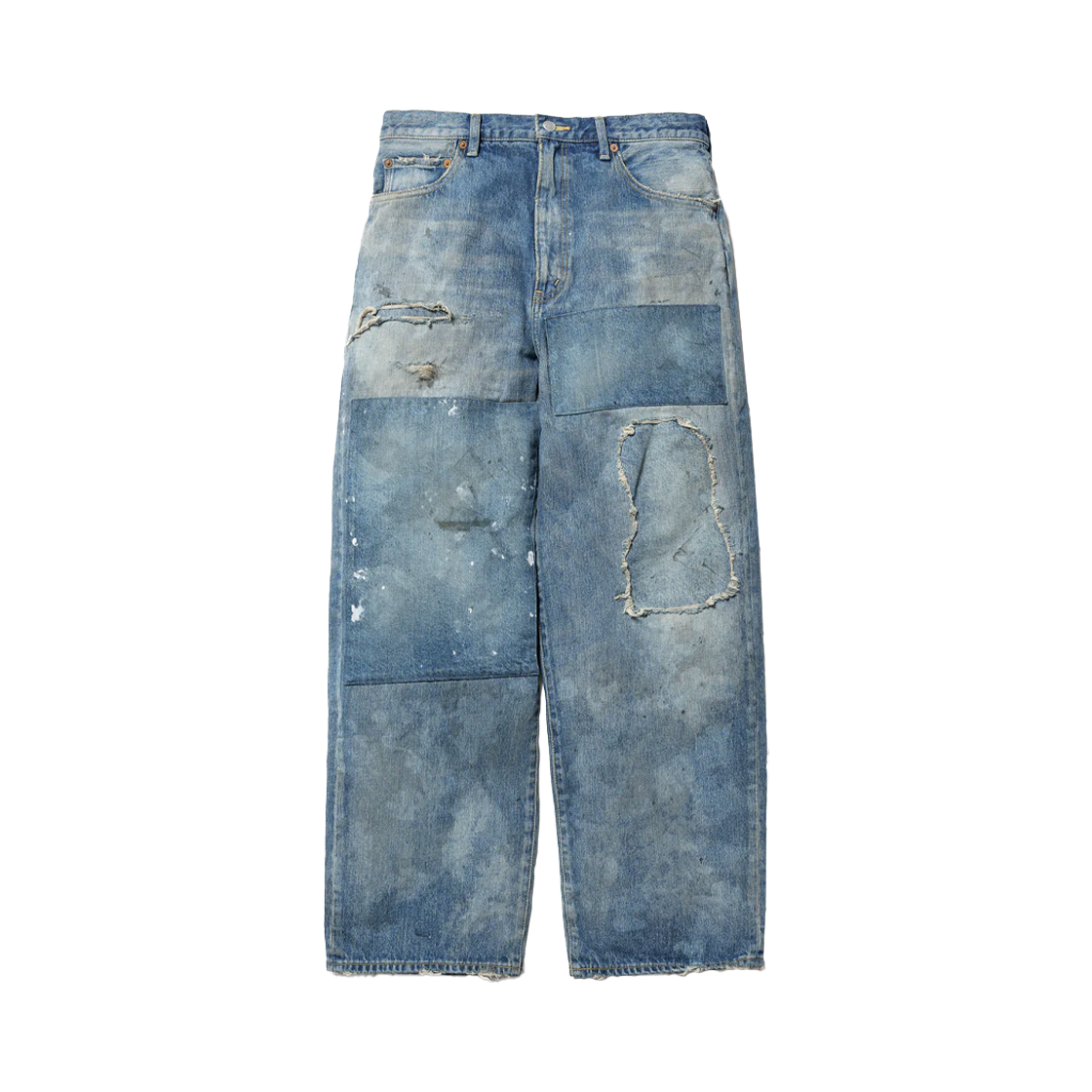 플래그스터프 보로 데님 팬츠 인디고 - 24FW(Flagstuff Boro Denim Pants Indigo - 24FW)