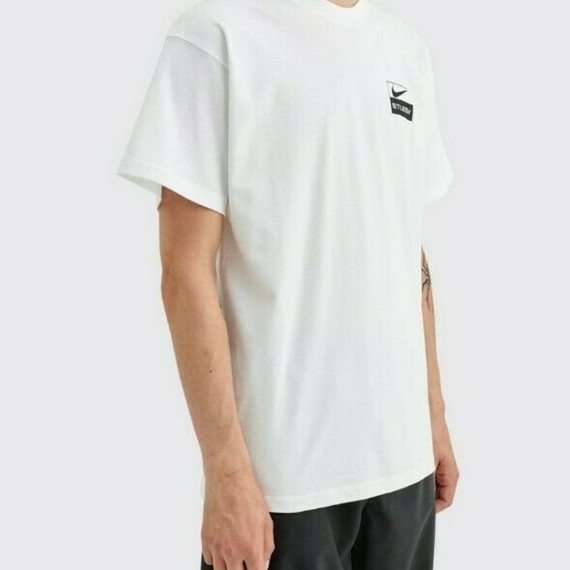 Nike x Stussy SS BR Spiridon T-Shirt White - US/EU 착용 스타일 - 2