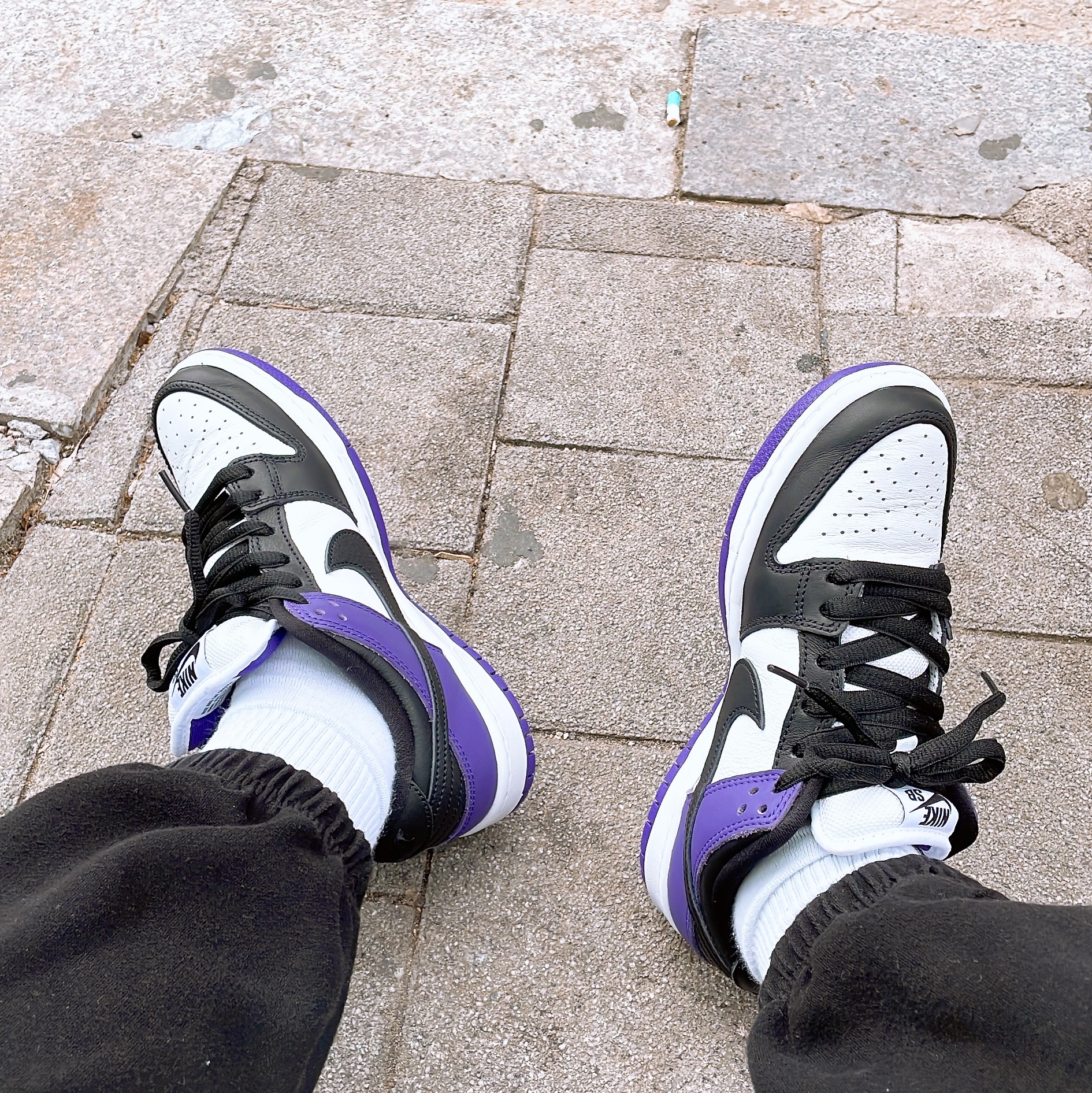 Nike SB Dunk Low Pro Court Purple 착용 스타일