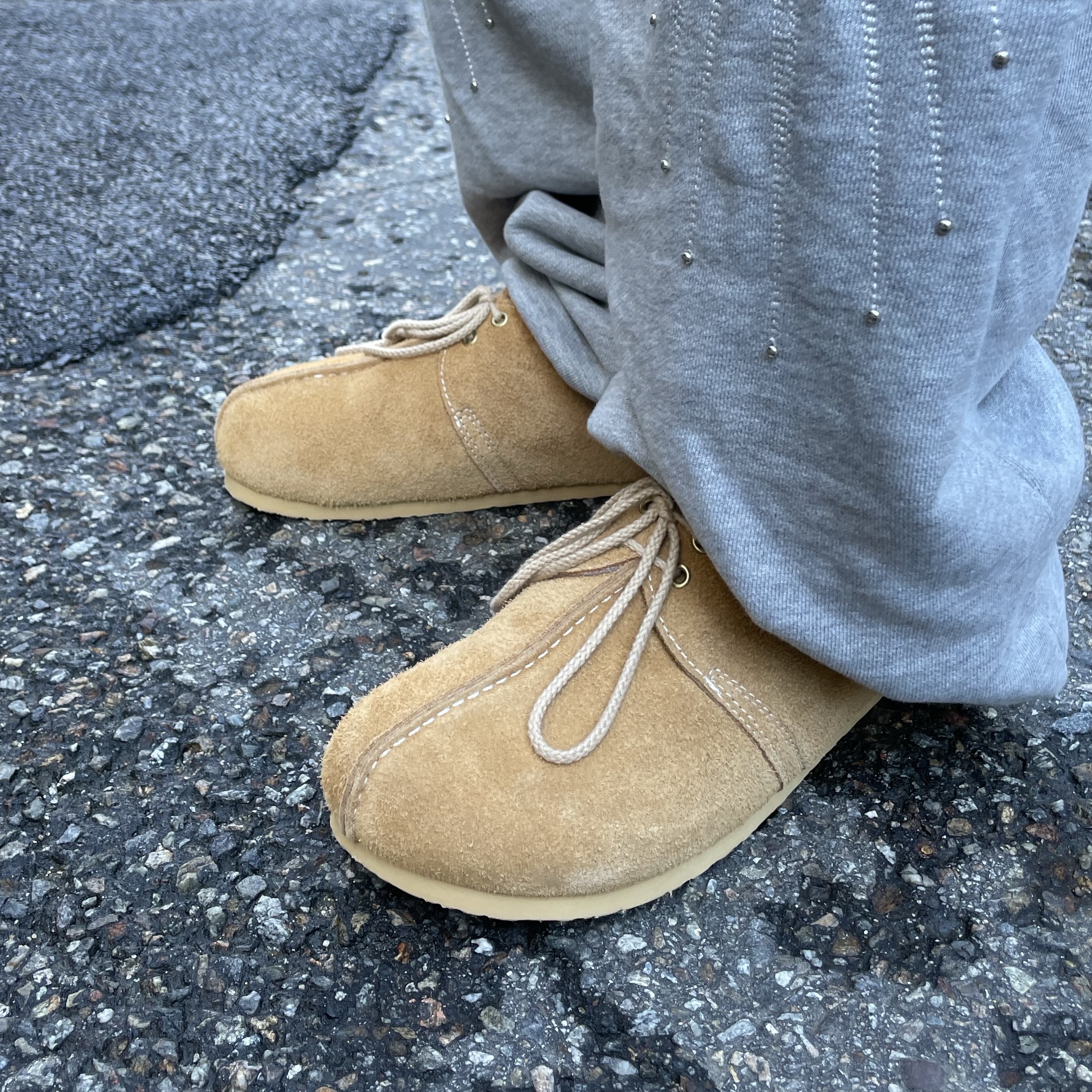 Supreme Rhinestone Shadow Hooded Sweatshirt Heather Grey - 22FW, [재입고] Ferker Pord Sand 착용 스타일 - 2