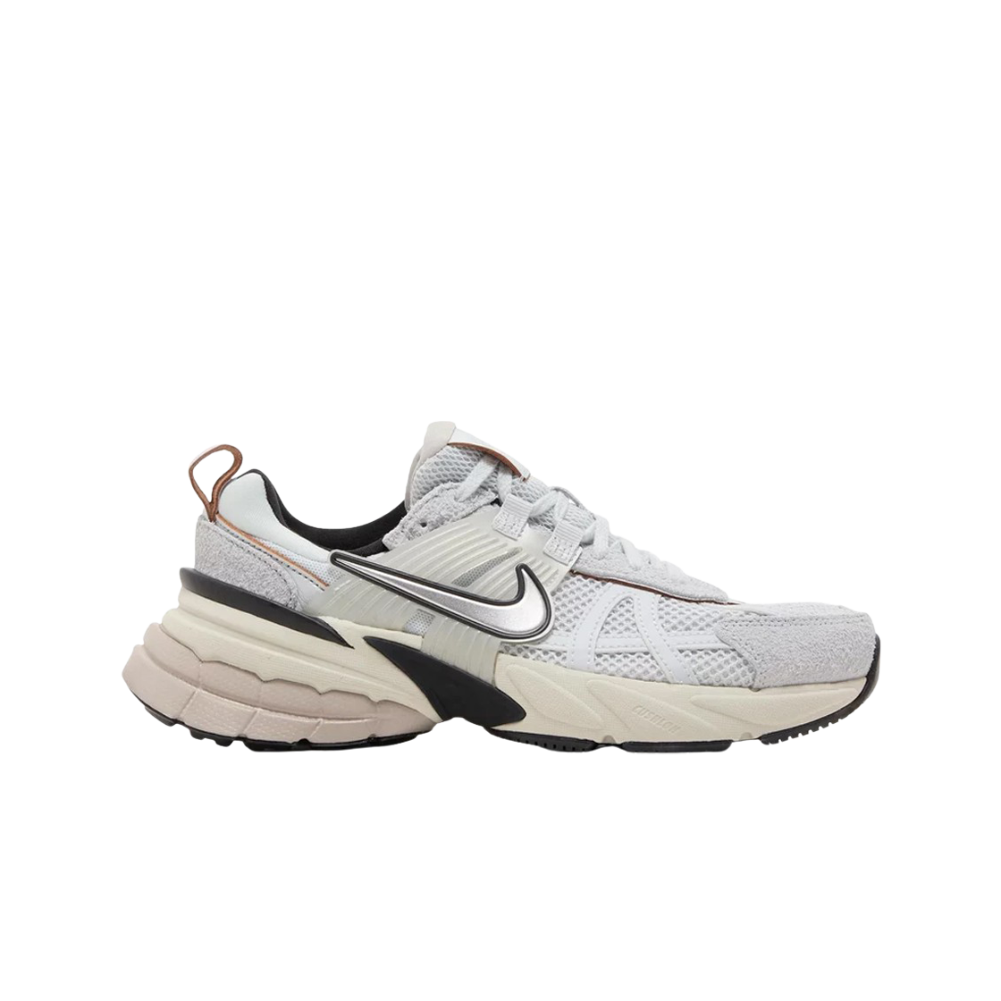 (W) 나이키 V2K 런 퓨어 플래티넘 크롬((W) Nike V2K Run Pure Platinum Chrome)