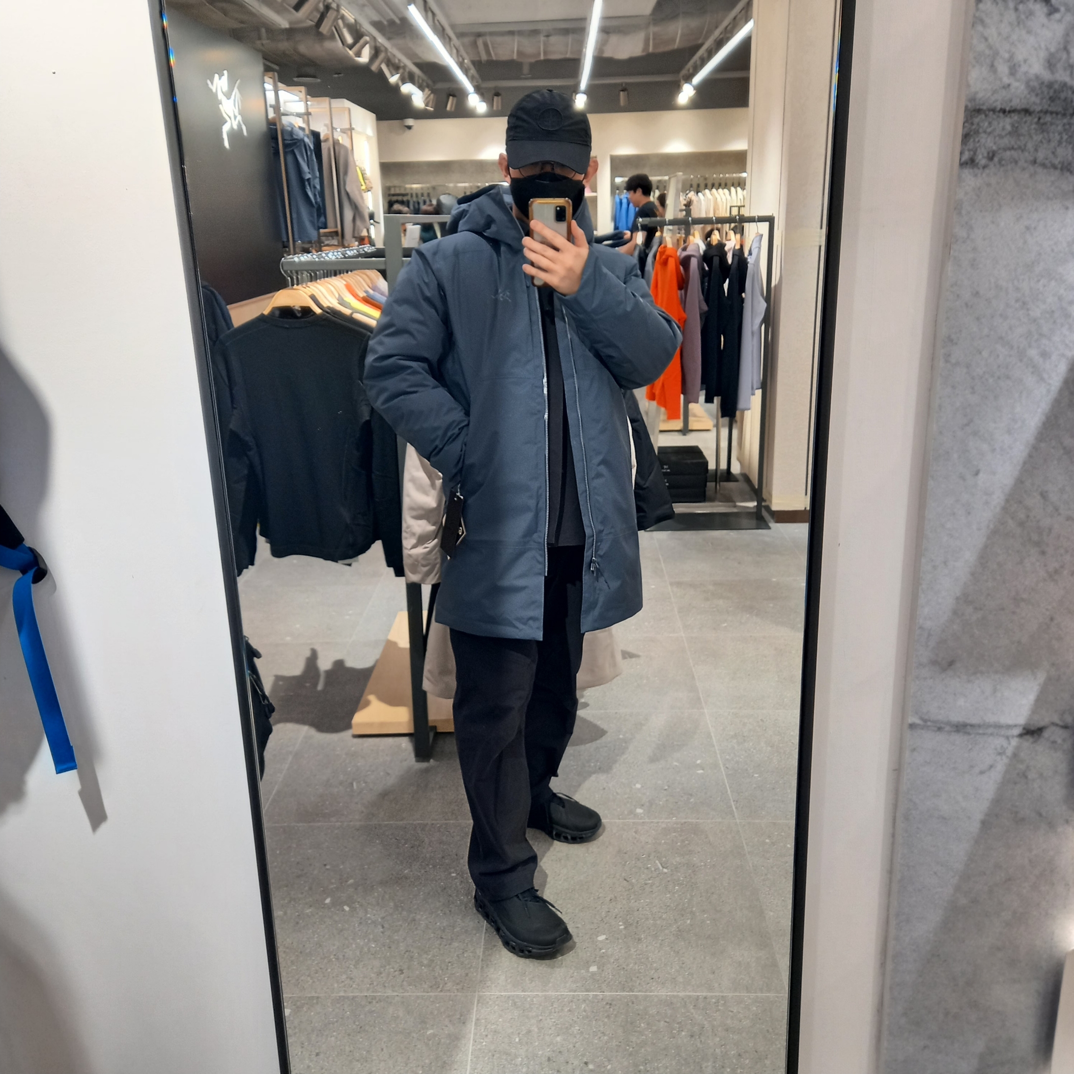 Arc'teryx Ralle Down Parka Dk Stratus, Arc'teryx Cronin Cotton Pants Black ์ฐฉ์ฉ ์คํ์ผ - 1