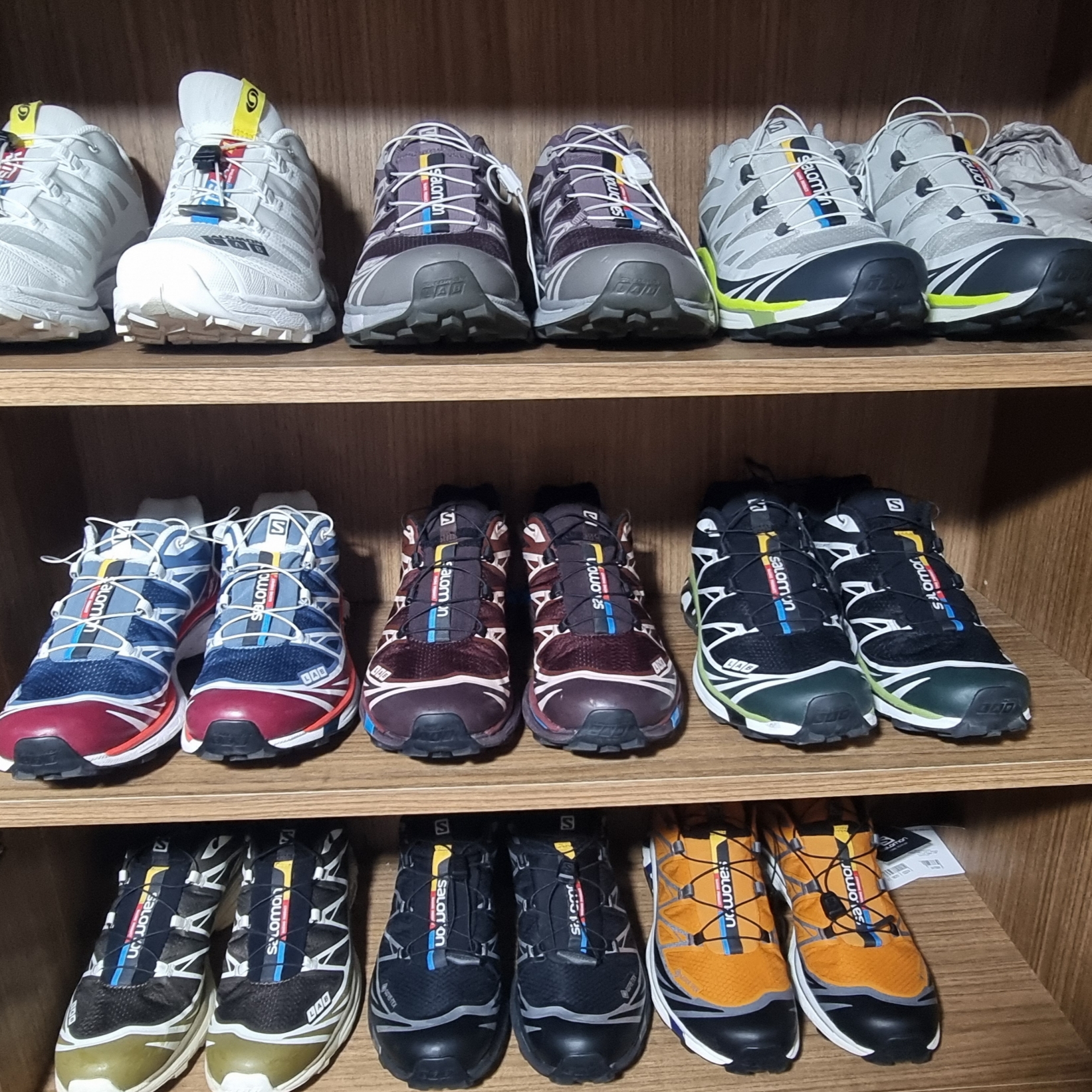 Salomon XT-6 GTX Black Silver, Salomon XT-4 White Lunar Rock 착용 스타일