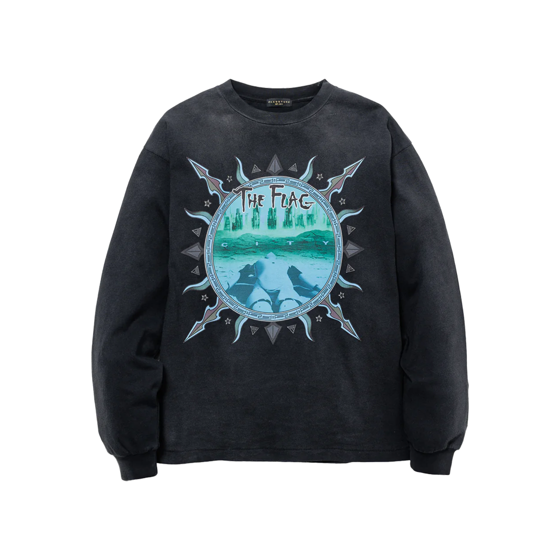 플래그스터프 롱슬리브 티 블랙 - 24FW(Flagstuff City Ls Tee Black - 24FW)