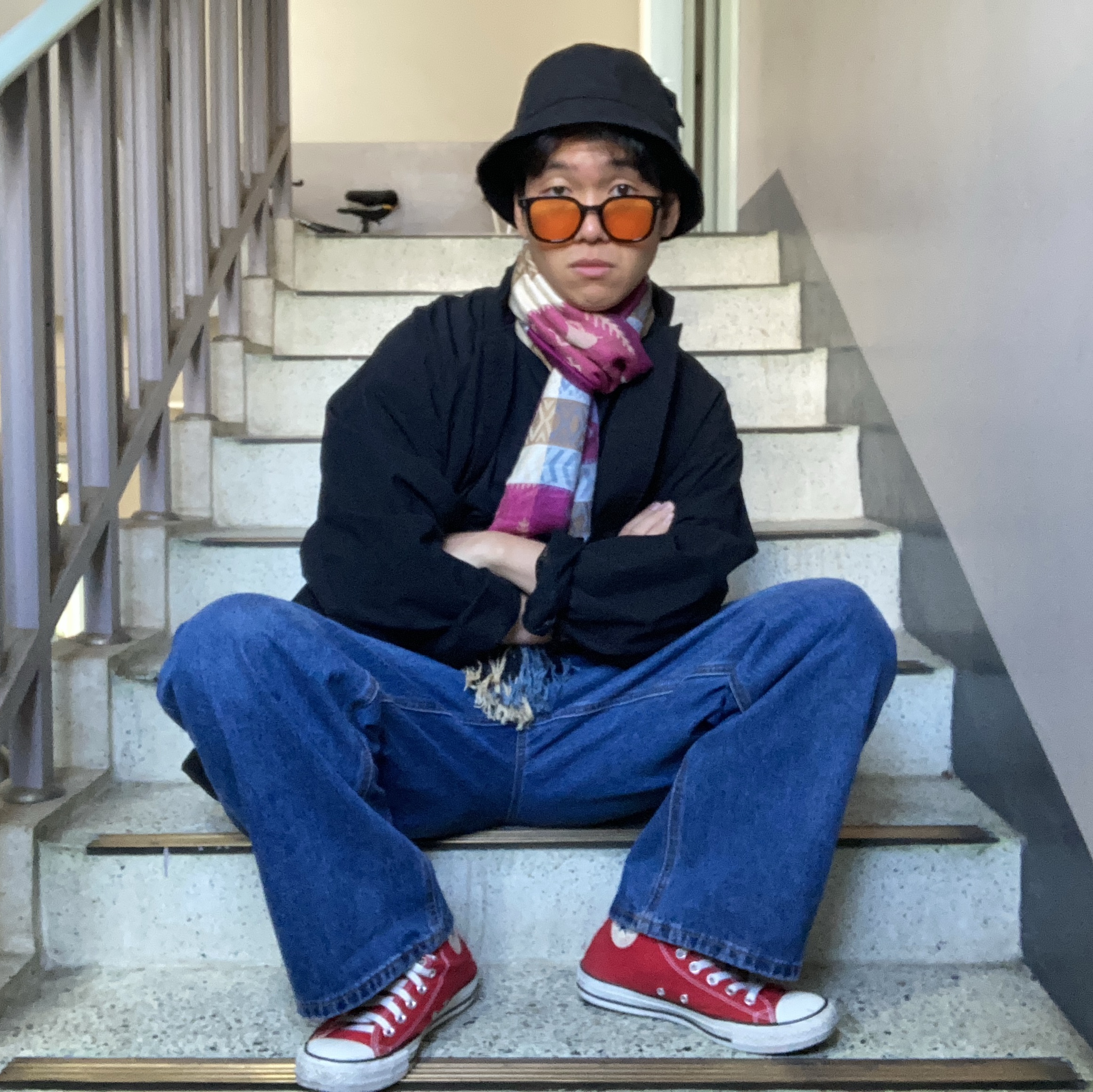 Converse Chuck 70 High Seasonal Leather University Red 착용 스타일 - 3