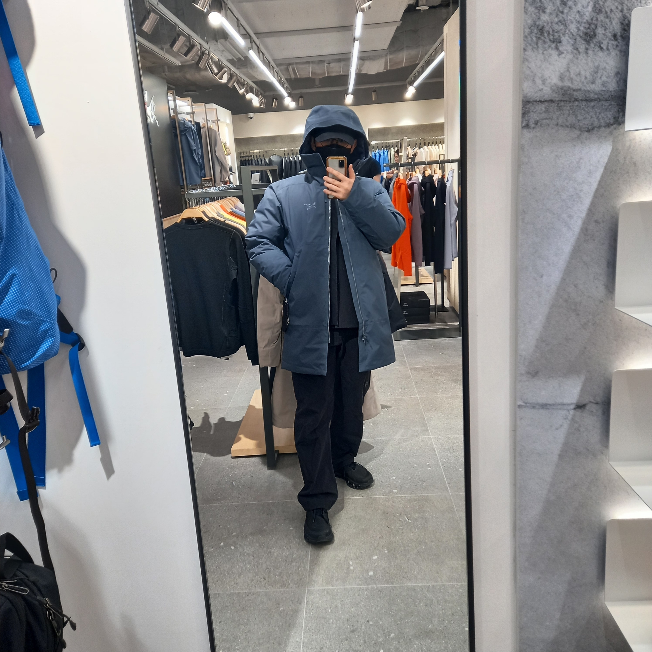 Arc'teryx Ralle Down Parka Dk Stratus, Arc'teryx Cronin Cotton Pants Black ์ฐฉ์ฉ ์คํ์ผ - 3