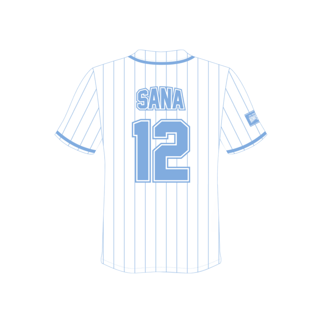TWICE HOME9ROUND BASEBALL UNIFORM サナ TWICE サナユニフォームベースボールシャツ