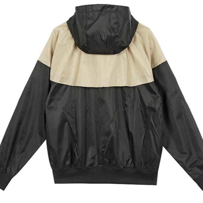 Nike NSW Windrunner Hooded Jacket Black Khaki - Asia 착용 스타일 - 2