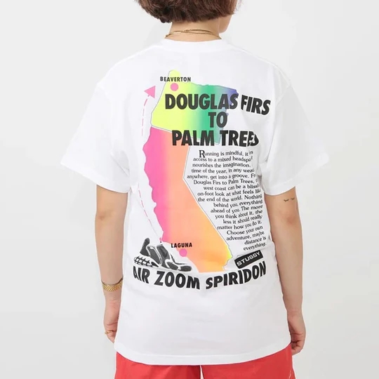 Nike x Stussy SS BR Spiridon T-Shirt White - US/EU 착용 스타일 - 4