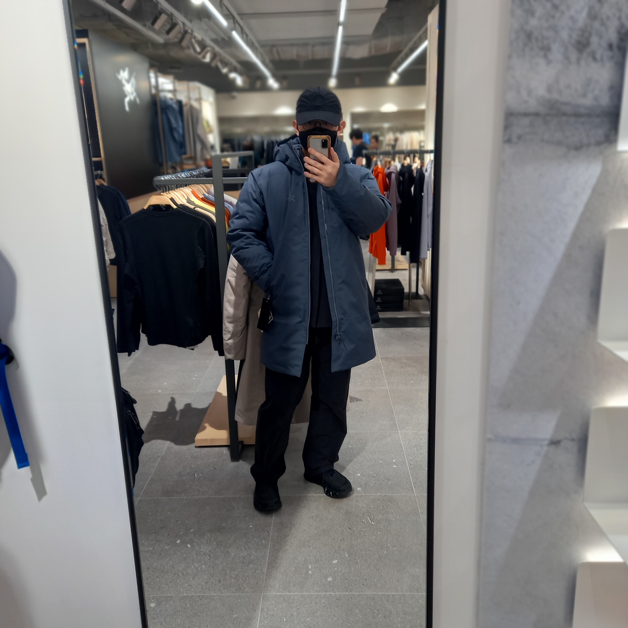 Arc'teryx Ralle Down Parka Dk Stratus, Arc'teryx Cronin Cotton Pants Black ์ฐฉ์ฉ ์คํ์ผ - 2