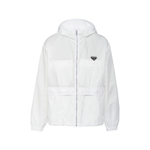 Prada Re-Nylon Blouson Jacket White