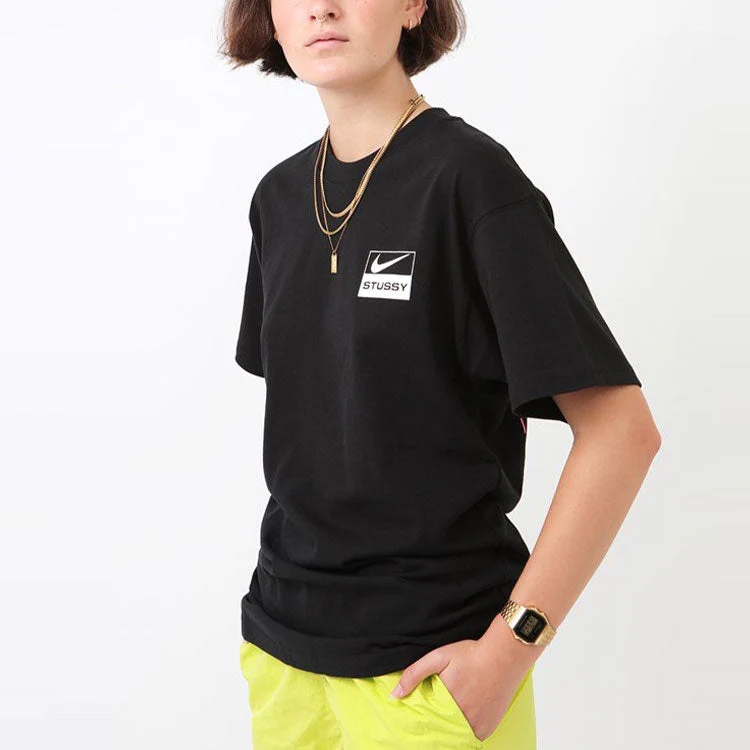 Nike x Stussy SS BR Spiridon T-Shirt Black - US/EU 착용 스타일 - 3